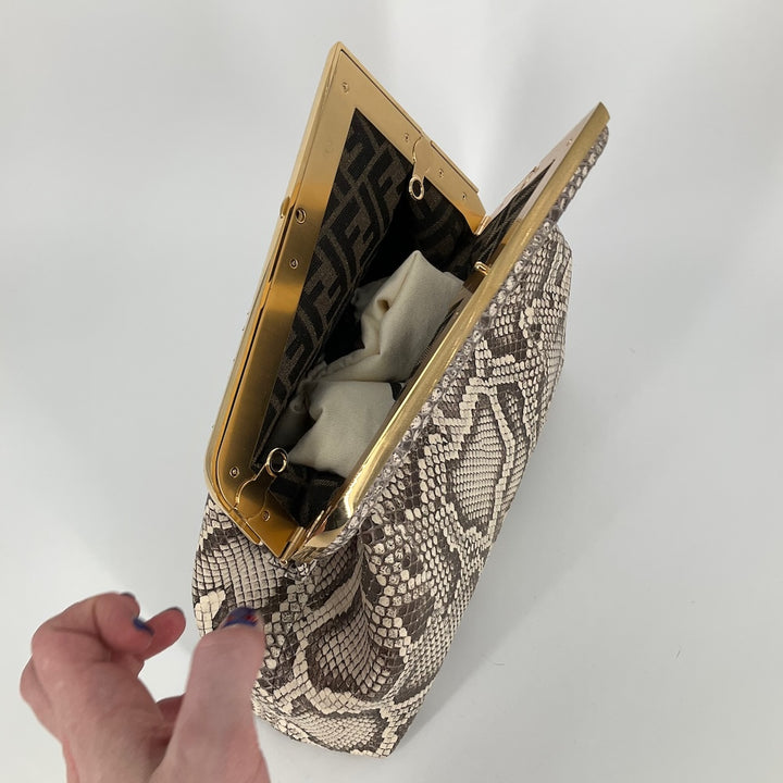 Fendi Large Fendi First in Natural Python