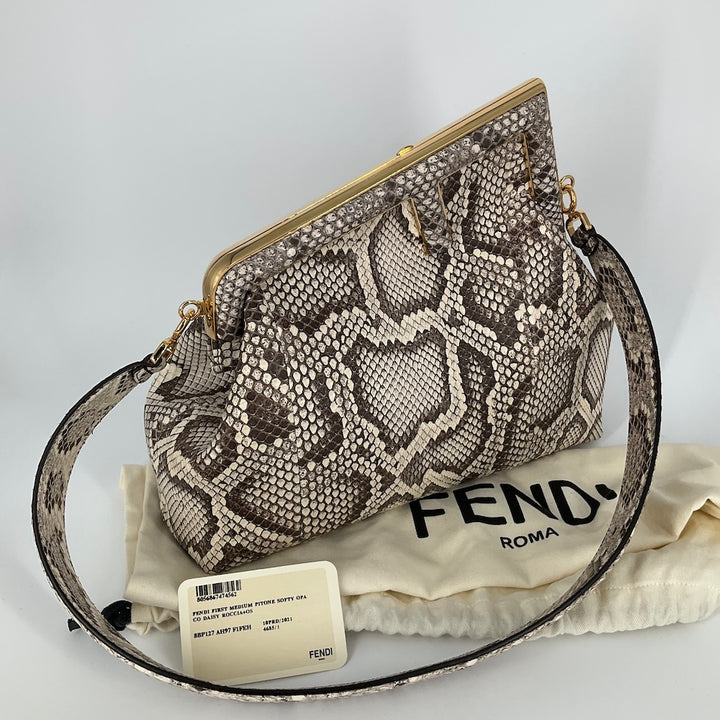Fendi Large Fendi First in Natural Python