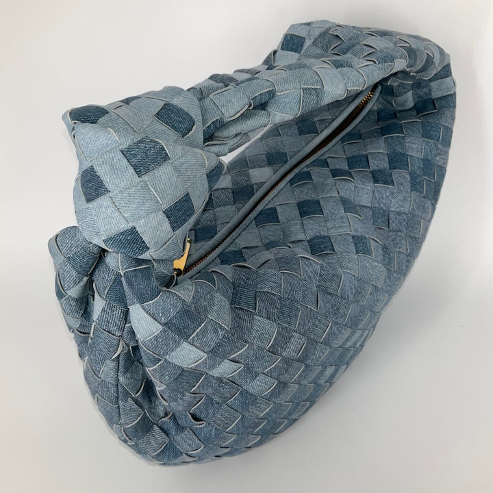 Bottega Veneta Large Jodie in Denim Effect Leather