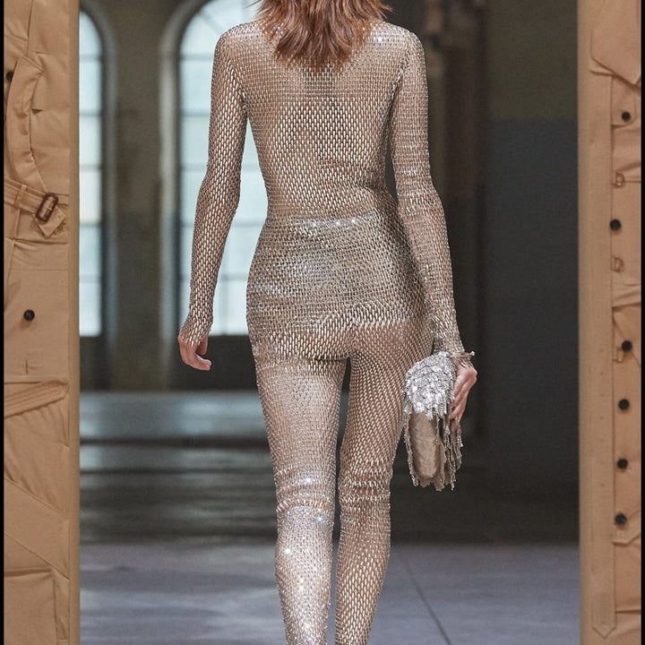 Burberry MTO S/S 2022 Flaked Metal Handbag