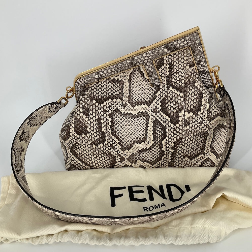 Fendi Large Fendi First in Natural Python