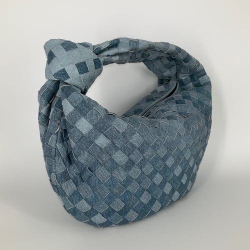 Bottega Veneta Large Jodie in Denim Effect Leather