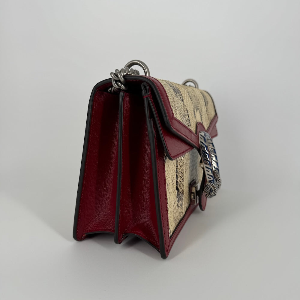Gucci Dionysus Handbag in Natural Python
