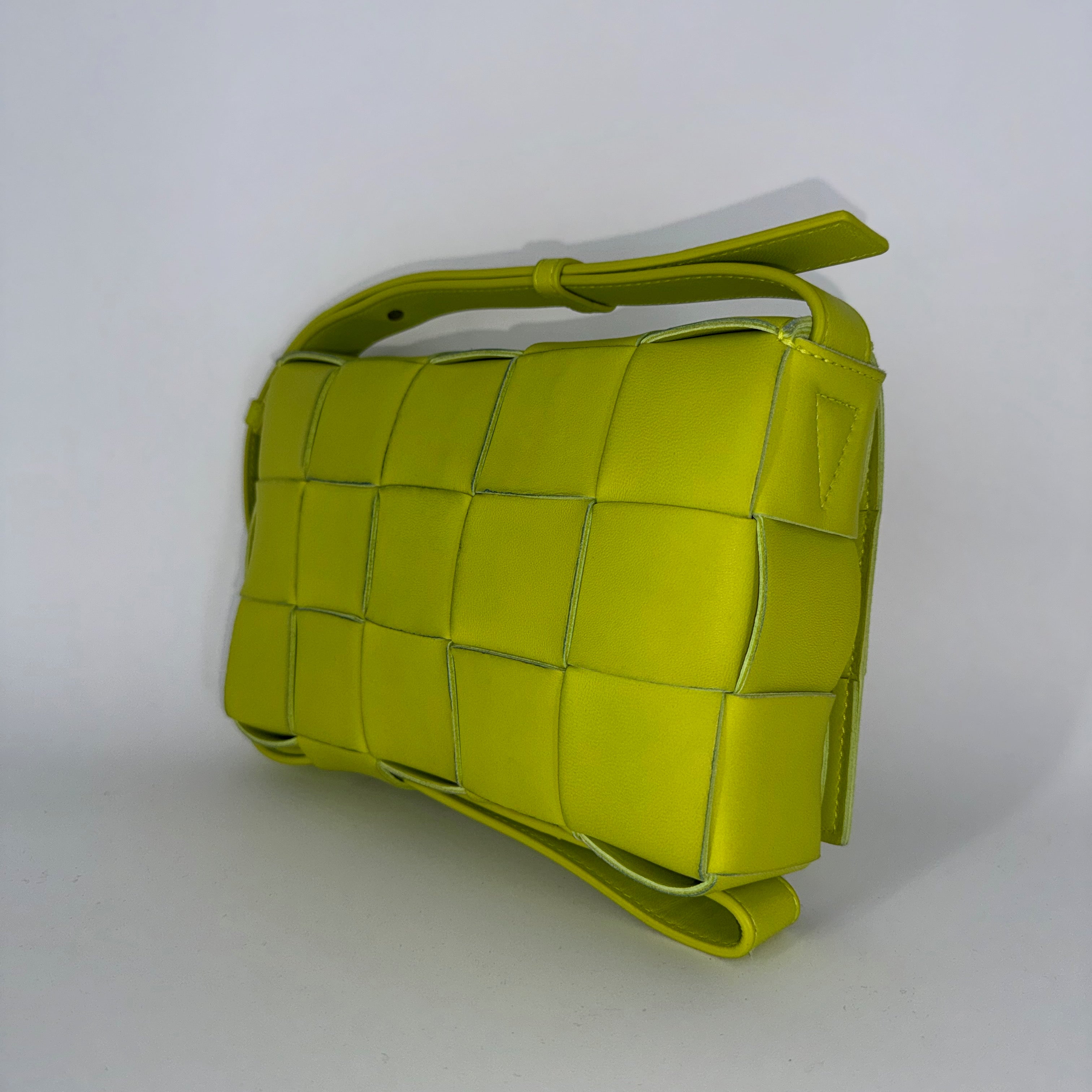 Bottega Veneta Cassette in Lime Green