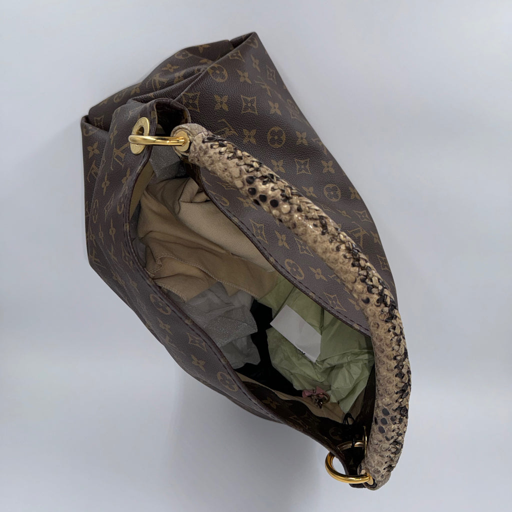 Louis Vuitton Artsy Bag with Python Handle