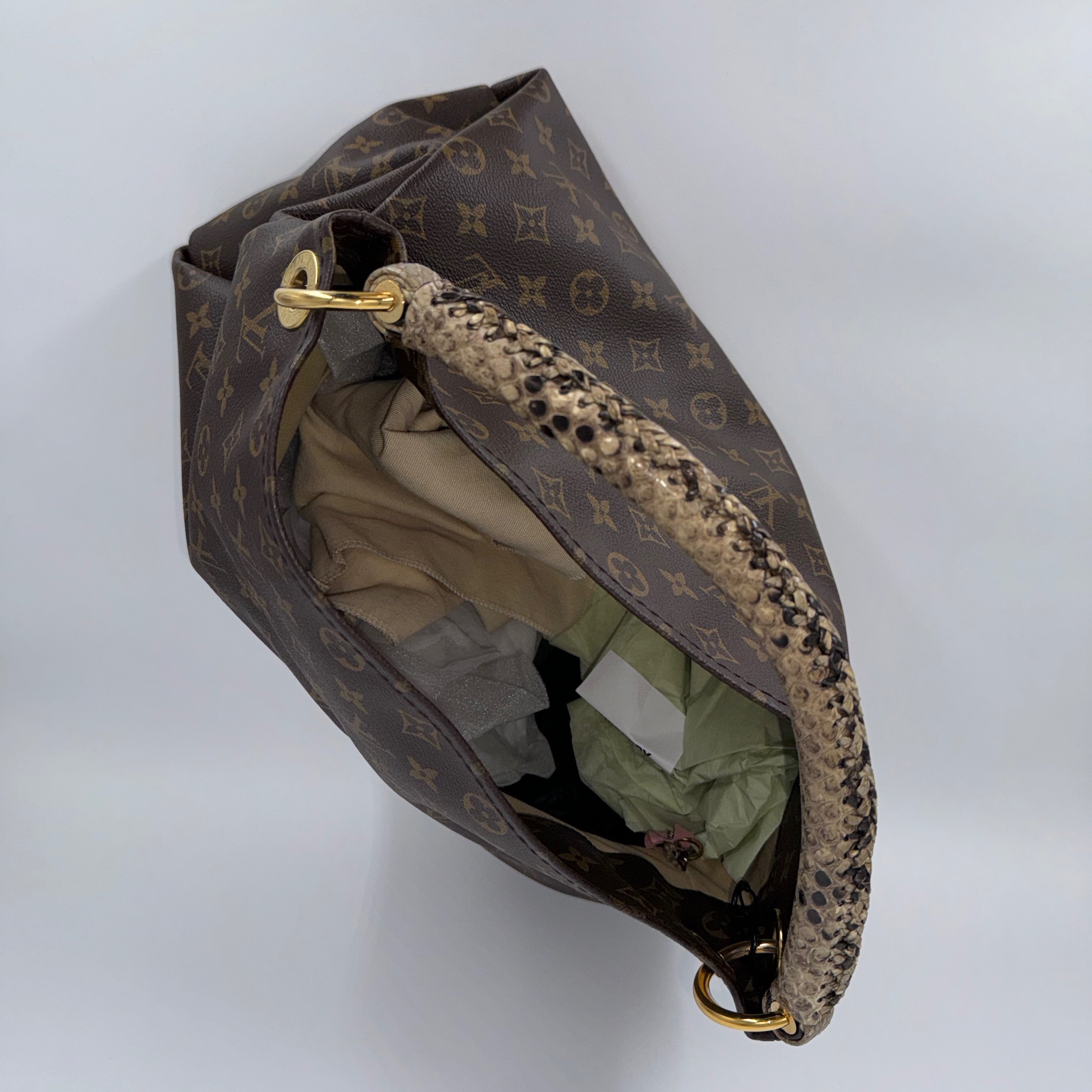 Louis Vuitton Artsy Bag with Python Handle